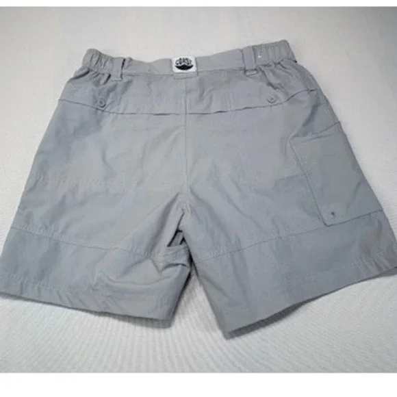Coast Shore Men's Nylon Blend Gray Shorts Size Small Elastic Waist - Picture 12 of 16